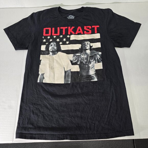 Outkast Shirt Mens S Black Graphic T Shirt Y2K - Picture 1 of 7
